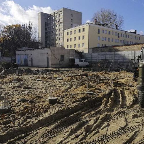 Олимпия Билд: Киев, Шевченковский р-н, Бурение буронабивных свай под клинику