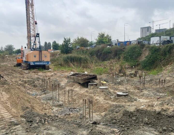 Бурение испытательных кустов Ф-620мм, L 20-23м, Киев, ЖК «Svitlo Park»